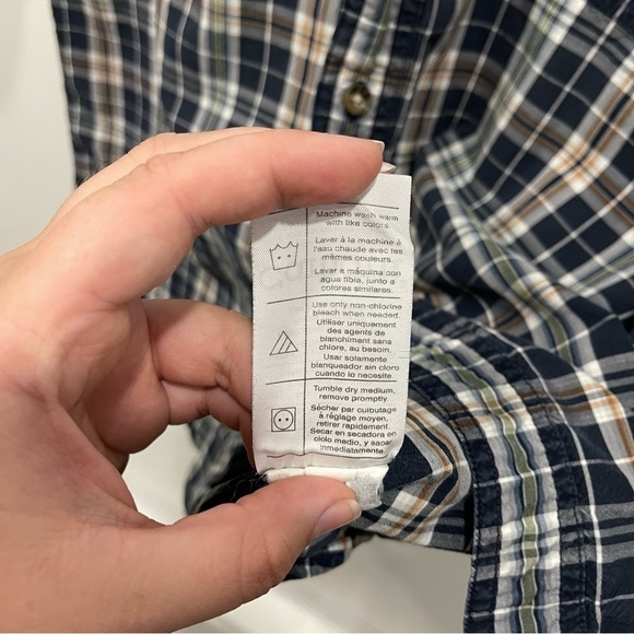 Carhartt Men’s Plaid Short Sleeve Button Down Shirt Medium - Picture 6 of 9